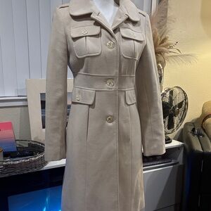 Kenneth Cole Reaction Cream Trench Coat